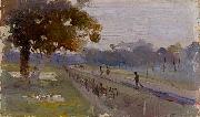 Arthur streeton Windy and Wet oil painting
